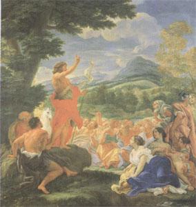 Giovanni Battista Gaulli Called Baccicio St John the Baptist Preaching (mk05) Sweden oil painting art